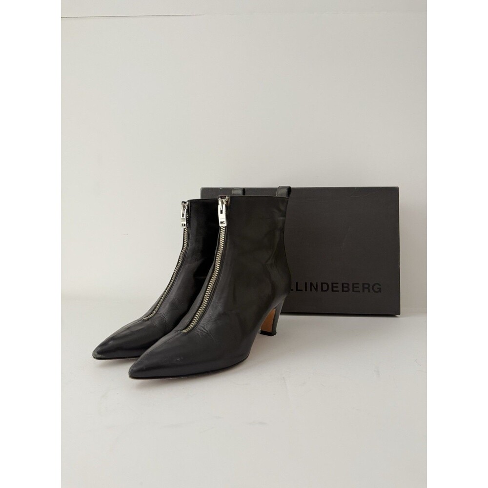 J.Lindeberg Ankle Zip Boots - 38 (US 7.5-8) - Made In Italy